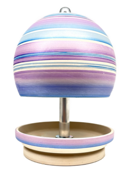 Teelichtlampe HP-TLO Kreativ HANDBEMALT Granit Blaue Lagune 3er-Set Trio