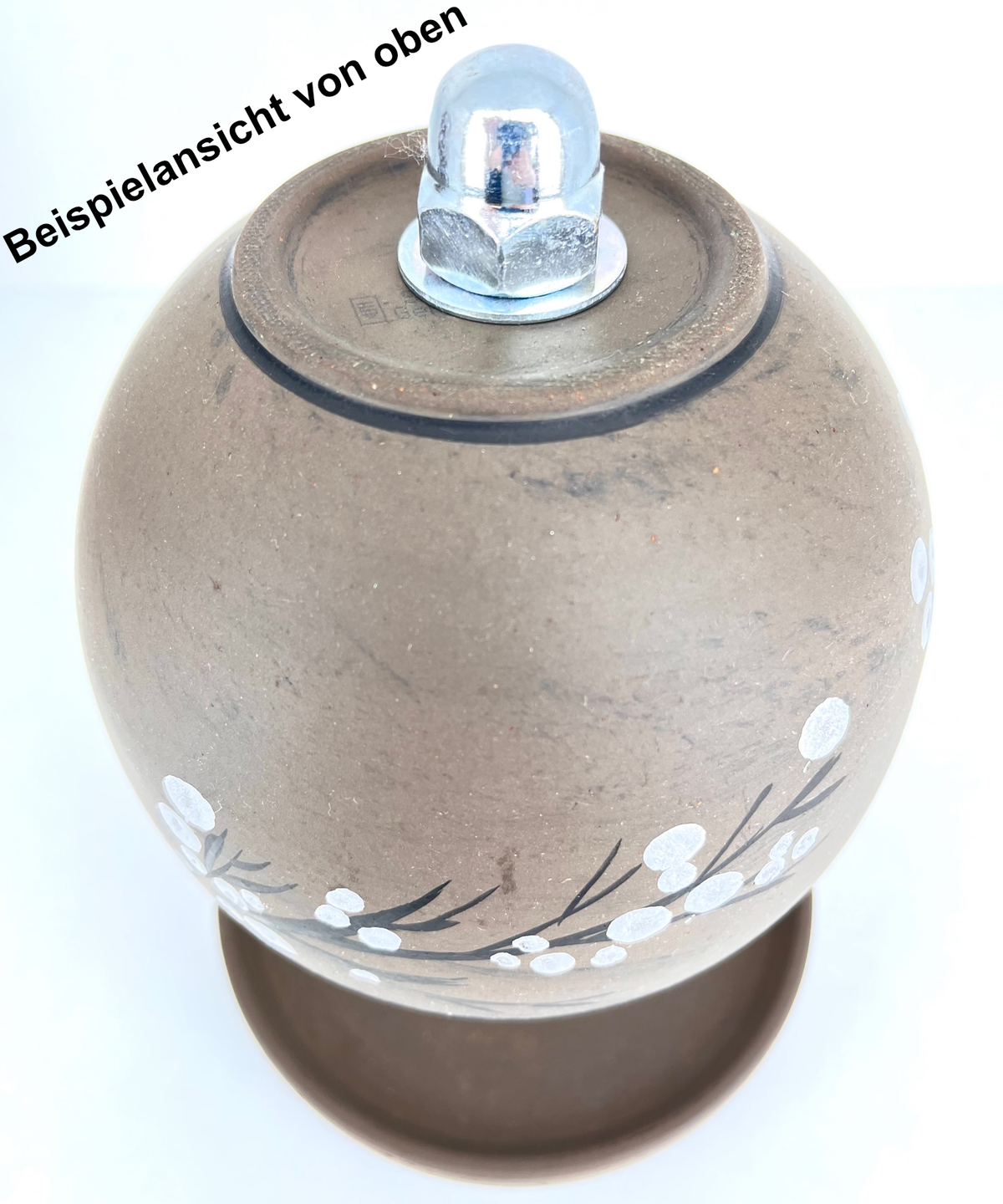 Teelichtlampe HP-TLO Kreativ Blütenträume HANDBEMALT Black Baumwolle XL 6 Teelichter