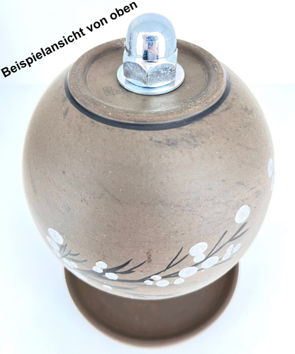 Teelichtlampe HP-TLO Kreativ Blütenträume HANDBEMALT Black Baumwolle XL 6 Teelichter