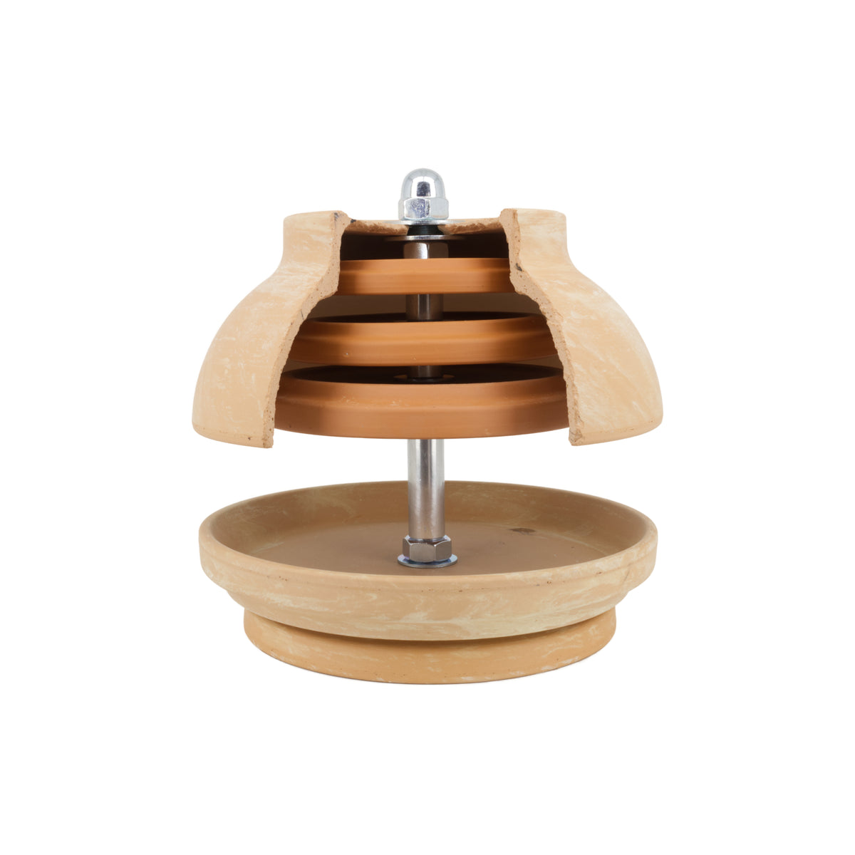 NEUES MODELL - TLO-Marbled-Heater-6xMaxi-Teelichter = Jederzeit Frostschutz  im Haus!