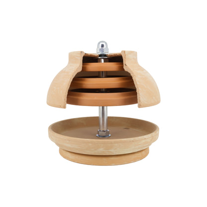 NEUES MODELL - TLO-Marbled-Heater-6xMaxi-Teelichter = Jederzeit Frostschutz  im Haus!