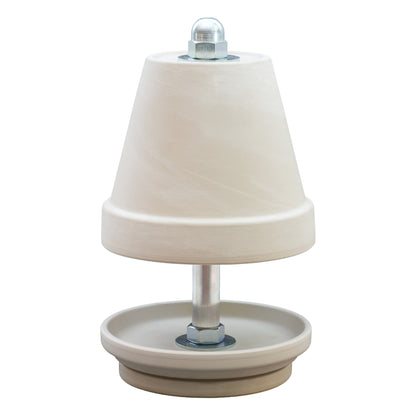 Teelichtlampen, Granit/White, mit zarten Marmorierung!