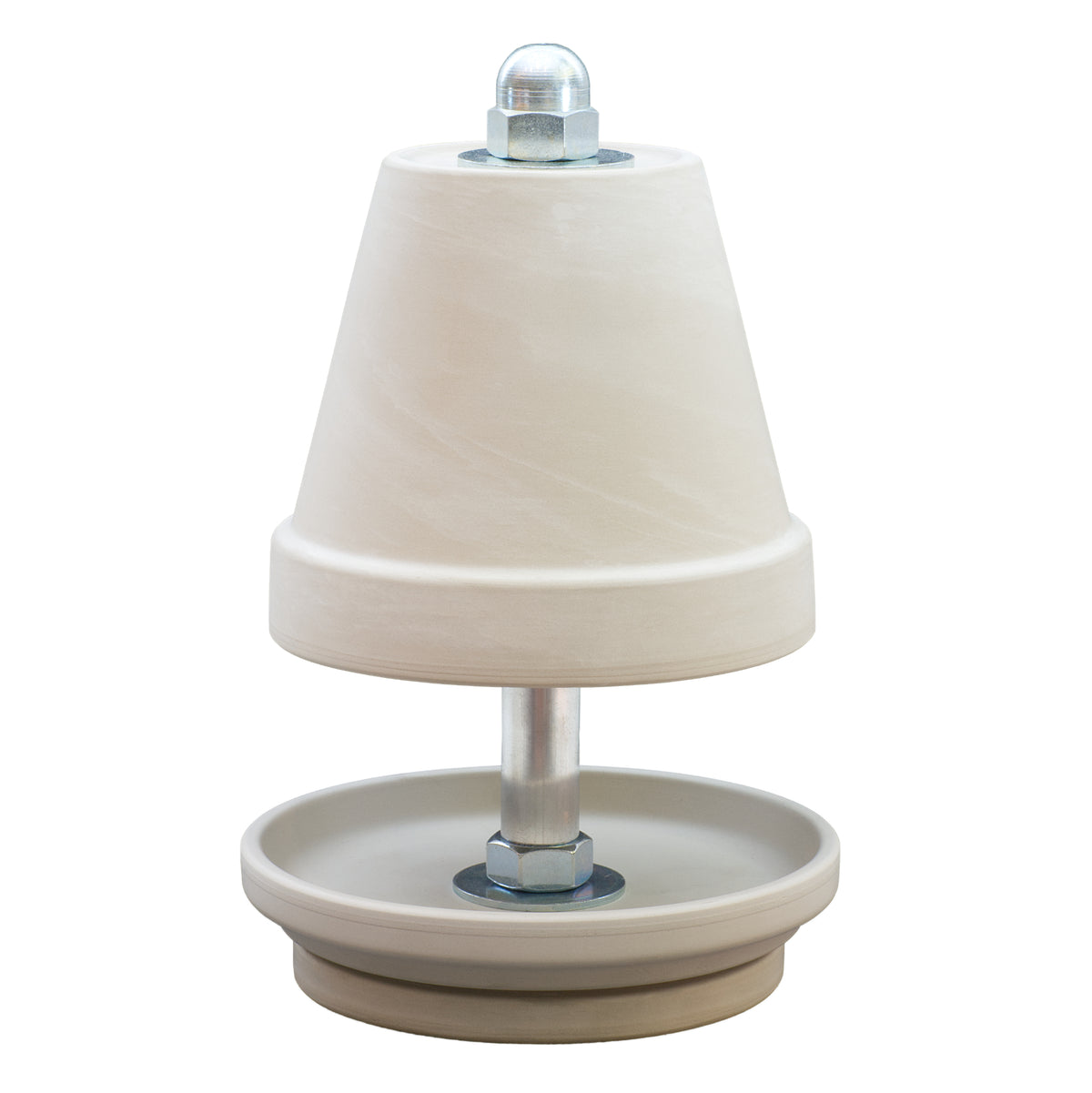 Teelichtlampen, Granit/White, mit zarten Marmorierung!