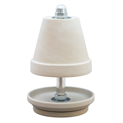 Teelichtlampen, Granit/White, mit zarten Marmorierung!