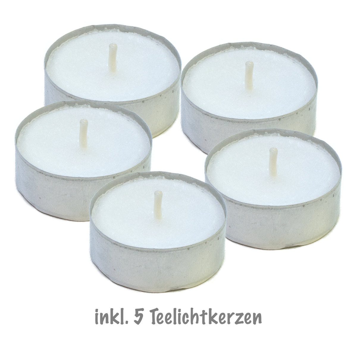 TLO-1-S-23/13-5er - A-Modell - Teelichtofen, Teelichtlampe - 7 Jahre Garantie = ALLE MIT DOPPELGLOCKE