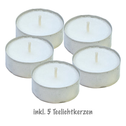 TLO-1-S-23/13-5er - A-Modell - Teelichtofen, Teelichtlampe - 7 Jahre Garantie = ALLE MIT DOPPELGLOCKE